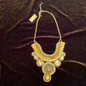 Bibb Necklace Chico’s Silver/Gold/Rhinestone-and Chrome